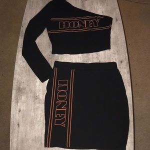 Fashion Nova Honey Two Piece Set